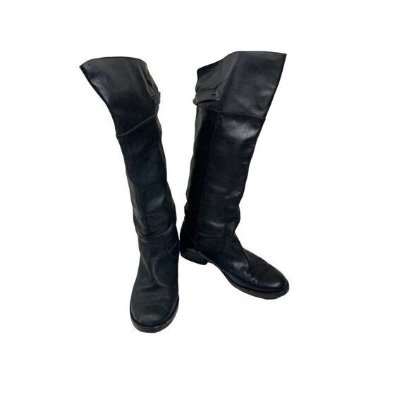 Coach Leather Knee Height Boots. Sz 7.5B - Picture 1 of 5